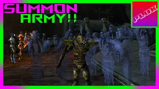 How to Summon Your Own Personal Army in Morrowind!! [Conjuration Exploit]