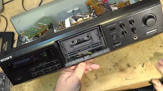 Sony TCKE500S 3 head tape deck thrown off a truck