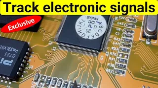 Track electronic signals on a circuit - Integrated Circuits IC techniques using a multimeter