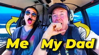 Taking My Dad Flying In A Helicopter For The First Time!