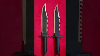 Jimmy Lile and Daniele Mauro Mission knife comparison.