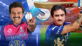 RCB vs RR match in IPL ft Taarak mehta and Jethalal