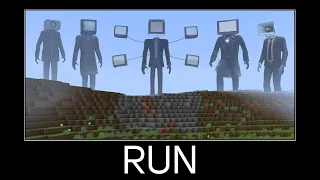 Minecraft wait what meme part 409 (NEW TV MAN BOSS)