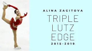 ALINA ZAGITOVA (Алина Загитова) LUTZ EDGE PROGRESSION 2015-2019 USING ANGLE MEASURES
