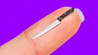 DIY Sharpest Mini Kitchen Knife || Miniature Crafts