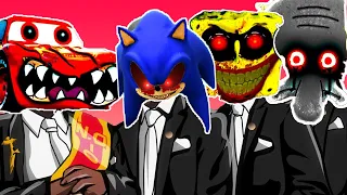 Cars.EXE & SpongeBob.EXE & SONIC.EXE & Squidward.EXE & And more - Coffin Dance Astronomia (COVER)