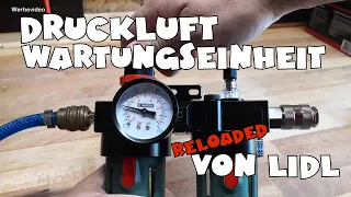 Unboxing & Review Lidl Parkside® Druckluft Wartungseinheit POWE 8 A1