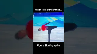 When Pole Dancer tries Figure Skating spins ft Nathan Chen