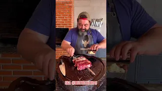 Contra filé com alho de churrascaria