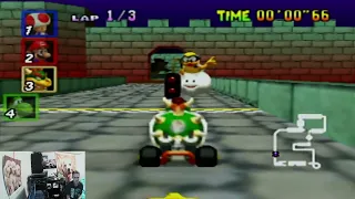 Mario Kart 64 - Bowser's Castle Track - Star Cup - N64 - Nintendo