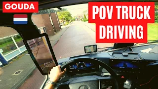 POV Truck Driving - New Mercedes Actros  - Gouda 🇳🇱 Cockpit View