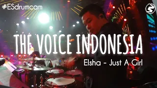Echa Soemantri - Elsha - Just A Girl | The Voice Indonesia (Blind Audition) #ESdrumcam