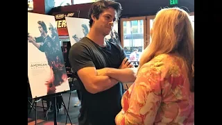 Dylan O'Brien at the American Assassin premiere in Austin