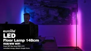 EUROLITE LED Floor Lamp 148cm RGB/WW WiFi