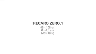 RECARO Zero.1 – Siège-auto rotatif à 360° dos à la route Groupe 0+/1