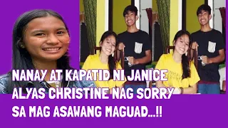 NANAY AT KAPATID NI JANICE ALYAS CHRISTINE NAG SORRY SA MAG ASAWANG MAGUAD| MAGUAD SIBLINGS