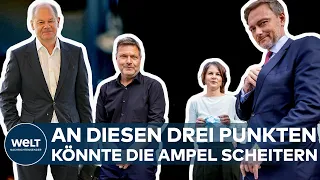 SONDIERUNGEN: SPD, FDP und Grüne diskutieren - An diesen drei Punkten könnte die Ampel scheitern