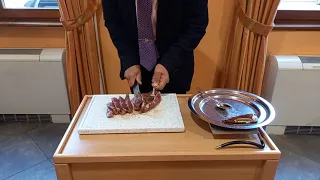 Découpe d'une Côte de Boeuf