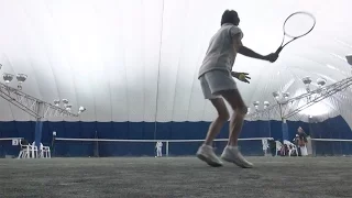 80-year-old Inge Weber is still a tennis star after hip surgery
