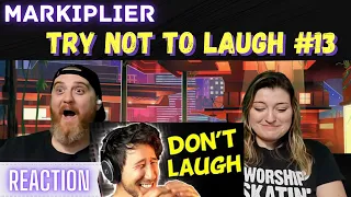 @markiplier Try Not To Laugh Challenge #13 | HatGuy & Nikki react