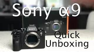 Sony a9 Quick Unboxing