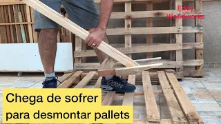 87 - Como desmontar Pallets - fácil e rápido