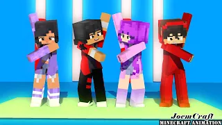 COUPLE DANCE | APHMAU & AARON | CASH & ZOEY | DUNDUN DANCE | HEROTONIGHT DANCE - Minecraft Animation