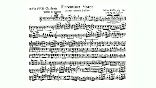 Julius Fučík: "Florentiner Marsch," Op. 214 - 2nd and 3rd B-flat Clarinet