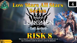 Arknights CC#4 Day 4 East Armory Risk 8 + Challenge Guide Low Stars All Stars
