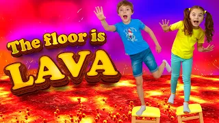 The Floor is Lava + More Preschool Songs | Nick and Poli