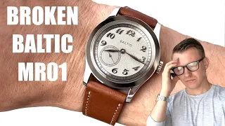 Baltic sent me a BROKEN WATCH MR01 Silver Dial FIRST DAY EXPERIENCE