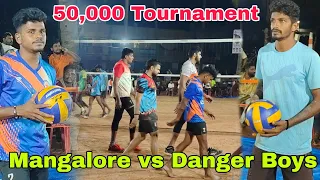 After 8 points🔥 | monster blocks | intresting Match | 50,000 Tournament Danger Boys vs Mangalore