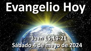 EVANGELIO DEL DIA - Sábado 4 de mayo de 2024 - Juan 15,19-21