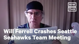 Will Ferrell Crashes Seattle Seahawks Team Meeting | NowThis