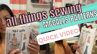 FRIDAY SEWS VLOG. ALL THINGS SEWING AND CHATTING, SEWING FRIENDS AND MCCALLS PATTERNS