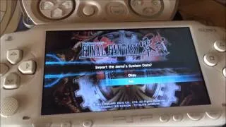 PSP: Running the english patched Final Fantasy Type-0