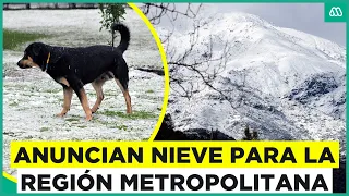 ¿Nevará en Santiago? La alerta meteorológica que preocupa a la Región Metropolitana