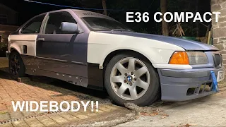 My e36 compact gets a fitment lab widebody!