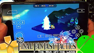 Final Fantasy Tactics The War Of The Lions - Android Gameplay - PSP Emulator - FF PPSSPP Mobile 2022