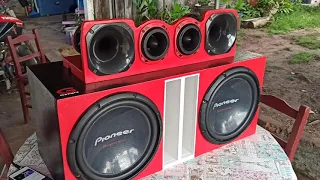 Caixa / Caja 2x12 Pioneer cara preta by Gdesigns..