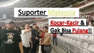 Laga Timnas Indonesia Vs Malaysia Ricuh, Suporter Malaysia Kocar-Kacir & Gak Bisa Pulang!!