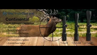 Vector Optics Continental 2-12x50 Best Hunting Scope with Crystal Clear Image