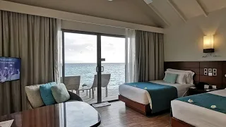 Centara Ras Fushi Maldives, Sunset Overwater Villa, Roomtour @AllHotelReview