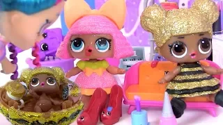 Куклы Лол Сюрприз! Игрушки из Плей До и Ванна своими руками -  Lol мультик! Shopkins Видео для детей