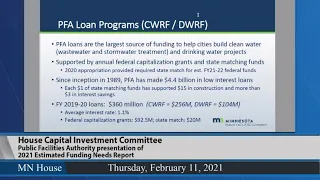 House Capital Investment Committee 2/11/21