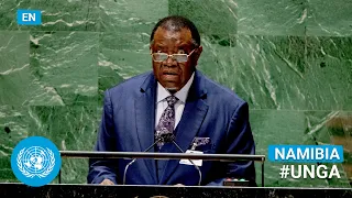 🇳🇦 Namibia - President Addresses United Nations General Debate, 76th Session (English) | #UNGA