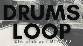 【Drums Loop SimpleBeat BPM122】