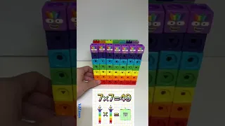 Making Numberblocks square 1-100  from MathLink math Cubes 넘버블럭스 만들기  マスリンク ナンバーブロックス 數字方塊積木#shorts