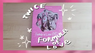 a belated twice formula of love: o + t = ♡ unboxing (explosion ver.) + pre-order benefit cards! 🍭