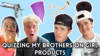 testing our brothers on girl products | Alyssa & Dallin